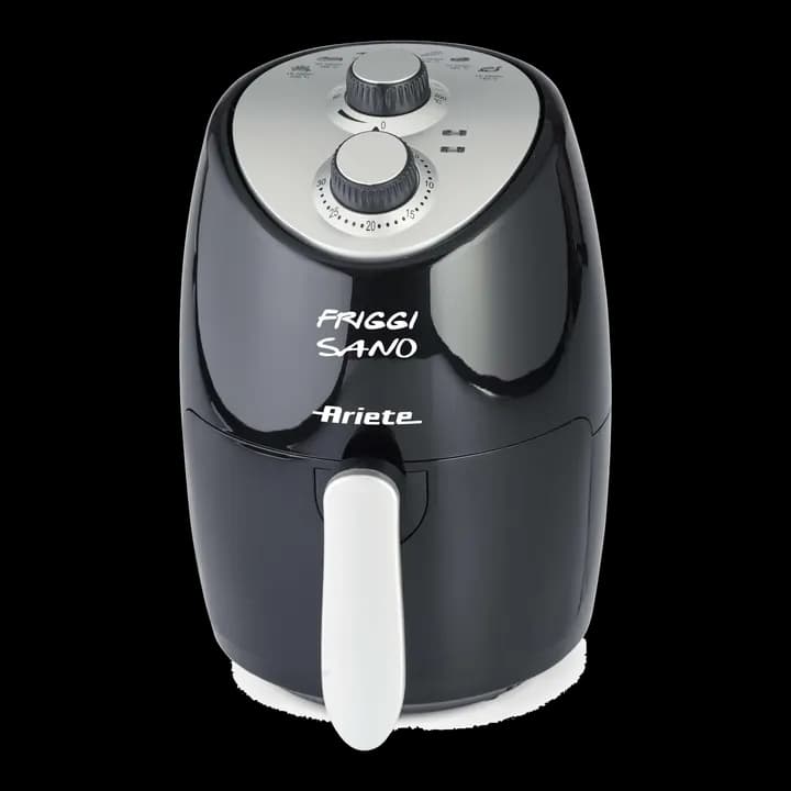 Ariete 4617, Airy Fryer Compact, Luftfritteuse, Fassungsvermögen 2 l, 1000 W, Temperatur max. 200 °C, Schwarz