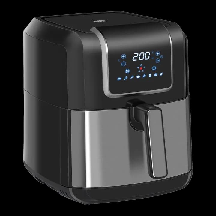 HOMCOM Dual Zone Heißluftfritteuse 6,5 L Airfryer 1700W 2 Fächer Schwarz