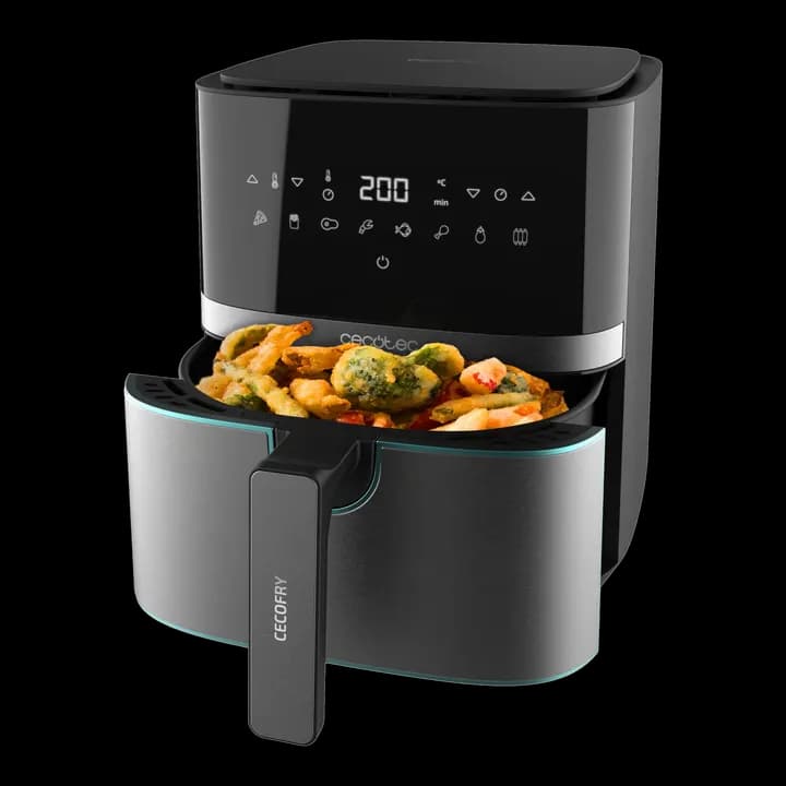Cecotec Heißluftfritteuse 5,5L Cecofry Full Inoxblack 5500 Pro, 1700 W