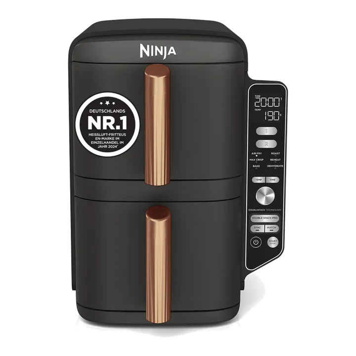 Ninja Double Stack XL Heißluftfritteuse, 2 vertikale Schubladen, SL400EUCP