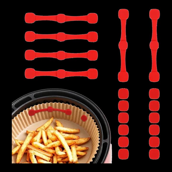 18 Pcs Magnete für Airfryer Backpapier,BPA-frei Zubehör für Heißluftfritteuse Verhindert Verrutschen & Verbrennen Kompatibel mit Ninja/Philips/Cosori Airfryer