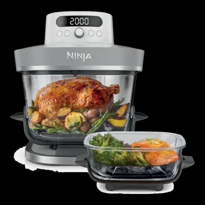 Ninja CRISPi PRO XL Glas-Heißluftfritteuse (Air-Fryer), Weiß AS090EUWH